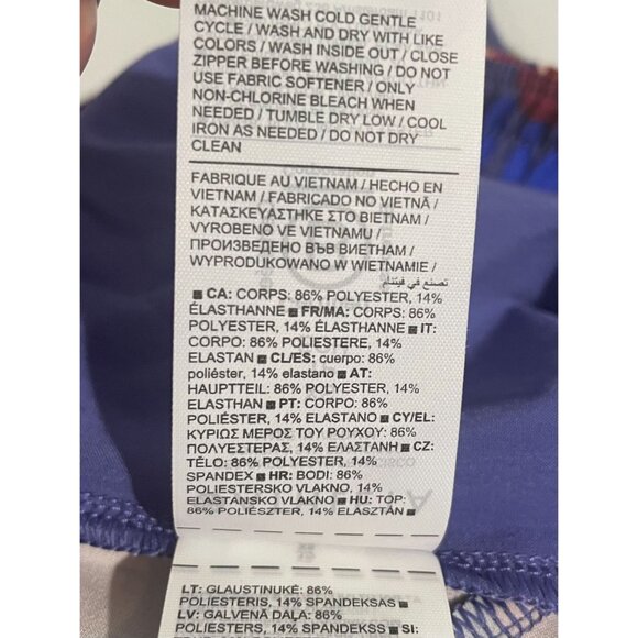 Athleta Womens Floral Print Drawstring Shorts XS Polyester/Spandex Blend Purple - Picture 8 of 14